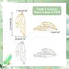 Unicraftale 8Pcs 2 Colors Stainless Steel Pendants STAS-UN0034-95-5