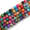 Dyed Natural Regalite/Imperial Jasper/Sea Sediment Jasper Beads Strands G-B124-C04-03-1