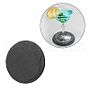 Natural Black Stone Cup Mat AJEW-G036-03-1