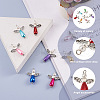 Craftdady 80Pcs 2 Style Imitation Pearl Acrylic Pendants OACR-CD0001-07-3