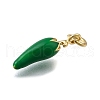 Brass Enamel Pendants KK-S515-023B-G-2