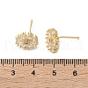 Brass Stud Earrings EJEW-S249-01G-5