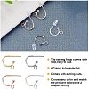 Unicraftale 24Pcs 4 Colors 304 Stainless Steel Half Hoop Earrings STAS-UN0023-99-4