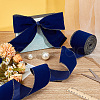 10 Yards Single Face Velvet Ribbon OCOR-WH0092-39C-5