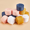DELORIGIN 5 Rolls 5M Satin Frayed Ribbon SRIB-DR0001-01B-3