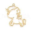 Zinc Alloy Open Back Bezel Pendants PALLOY-G274-21G-1