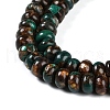 Assembled Natural Malachite & Bronzite Beads Strands G-A230-C02-02-4