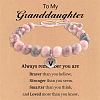 Natural Pink Zebra Jasper Round Beaded Stretch Bead Bracelets WGC8311-22-1