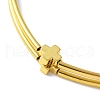 2Pcs 2 Colors Brass Tube Beads Bracelets for Women BJEW-JB11589-3