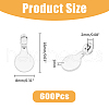 DICOSMETIC 600Pcs Transparent Acrylic Pendants TACR-DC0001-05-2