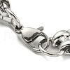 304 Stainless Steel Mesh Chain Bracelet BJEW-C042-03P-3