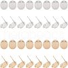 SUPERFINDINGS 32Pcs 2 Colors Brass Stud Earring Findings KK-FH0002-19-1