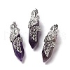 Natural Amethyst Pendants G-E059-02AS-01-1