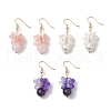 Flower Dangle Earrings EJEW-TA00631-2