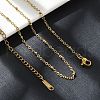 201 Stainless Steel Satellite Chain Necklace for Men Women NJEW-P268-A22-2X5-2