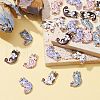 25Pcs 5 Styles Rack Plating Alloy Pendants ENAM-CJ0004-73-5