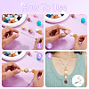 4Pcs Brass Satellite Chain Necklaces NJEW-TAC0022-5
