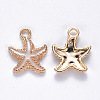 Alloy Enamel Pendants X-ENAM-S121-023D-1