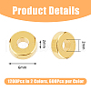 DICOSMETIC 1200Pcs 2 Colors  CCB Plastic Spacer Beads KY-DC0001-24-2