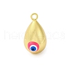 Brass Enamel Pendants KK-P296-01G-2