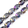 Electroplate Glass Beads Strands EGLA-T028-01L-1