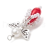 ABS Plastic Imitation Pearl Pendants PALLOY-JF03659-01-5