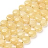 Natural Yellow Jade Beads Strands G-H005-B05-01-2