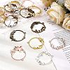 Olycraft Ocean Theme Alloy Open Back Bezel Pendants PALLOY-OC0002-45-7
