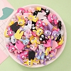 Opaque Resin Cabochons RESI-B017-01G-1