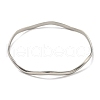 Non-Tarnish 3Pcs 202 Stainless Steel Bangle Sets BJEW-M317-08P-2