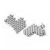 Non-Tarnish 304 Stainless Steel Heart Stud Earrings for Women STAS-B034-17P-2