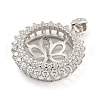 925 Sterling Silver Micro Pave Cubic Zirconia Peg Bails STER-B005-26P-2