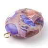 Natural Imperial Jasper Pendants PALLOY-JF00667-4