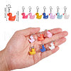 Resin Duck Pendant Decorations HJEW-CA00004-2
