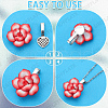SOFPLATE 200Pcs 4 Colors Tibetan Style Alloy Glue-on Flat Pad Bails FIND-SP0001-84-6