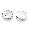 304 Stainless Steel Pendants STAS-T064-12P-1