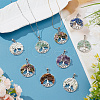 24Pcs 6 Styles Tibetan Styles Alloy Pendants PALLOY-HY00036-4
