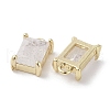 Brass Micro Pave Cubic Zirconia Charms KK-G491-31G-04-2