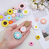 DICOSMETIC 25Pcs 25 Styles Food Grade Eco-Friendly Silicone Focal Beads SIL-DC0001-74-3