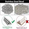 Unicraftale 304 Stainless Steel Beads STAS-UN0014-43P-2