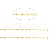 Rack Plating Brass Rhombus & Oval Link Chains CHC-C025-13G-2