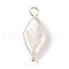 Natural Keshi Pearl Pendants X-PALLOY-JF01932-2