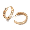 Brass Micro Pave Colorful Cubic Zirconia Hoop Earrings EJEW-M238-64KCG-2