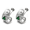 304 Stainless Steel Stud Earrings EJEW-M233-03P-1