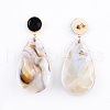 Imitation Gemstone Style Acrylic Dangle Stud Earrings EJEW-JE03264-02-2