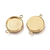 Ion Plating(IP) 304 Stainless Steel Cabochon Connector Settings STAS-I161-03E-G-2
