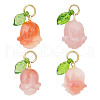 Olycraft 4Pcs Natural Agate Pendants G-OC0005-53-1