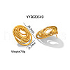 Fashionable Irregular Stainless Steel Stud Earrings for Women MT3122-6-1