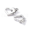 Rack Plating Brass Lobster Claw Clasps X-KK-A183-05P-2