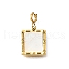 Rectangle 304 Stainless Steel Pendant Decorations STAS-H202-36G-1